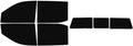 The Tint Effect Precut Window Tint Kit Compatible with Chevrolet Silverado 1500 Crew Cab (2019-2026) 4th Generation (with 3 piece Slider Rear 5%) Automotive Film