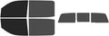 The Tint Effect Precut Window Tint Kit Compatible with Chevrolet Silverado 2500 3500 HD Crew Cab (2015-2019) (Full Truck 15% Front / 30% Rear and 3 piece Slider) Automotive Film