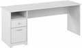 Bush Furniture Cabot 72W Computer Desk with Drawers in White, Large Work Table and Built-in Storage for Home Office, 6 Foot Long Desktop