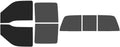 The Tint Effect Precut Window Tint Kit Compatible with Ford F-250 F-350 Super Duty Crew Cab Truck (1999-2007)(Full: 15% Front / 30% Rear & 3 piece Power) Automotive Film