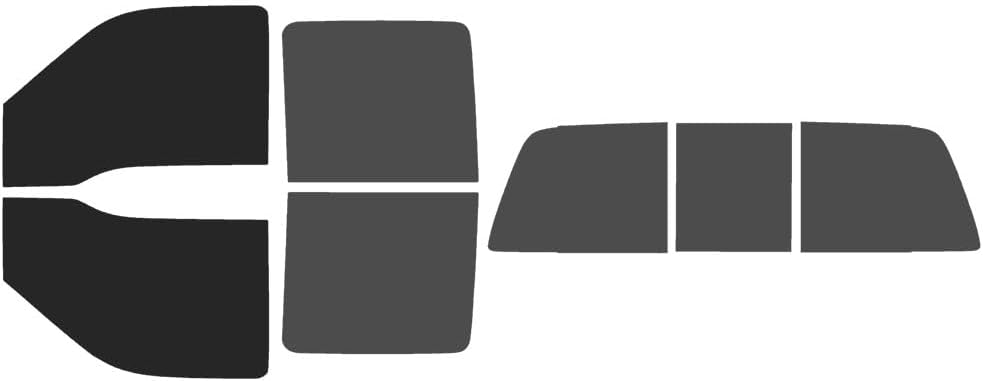 The Tint Effect Precut Window Tint Kit Compatible with Ford F-250 F-350 Super Duty Crew Cab Truck (1999-2007)(Full: 15% Front / 30% Rear & 3 piece Power) Automotive Film