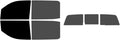 The Tint Effect Precut Window Tint Kit Compatible with Chevrolet Silverado 2500 3500 HD Crew Cab (2015-2019) (Full Truck 5% Front / 30% Rear and 3 piece Slider) Automotive Film