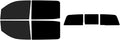 The Tint Effect Precut Window Tint Kit Compatible with Chevrolet Silverado 2500 3500 HD Crew Cab (2015-2019) (Full Truck 15% Front / 5% Rear and 3 piece Slider) Automotive Film