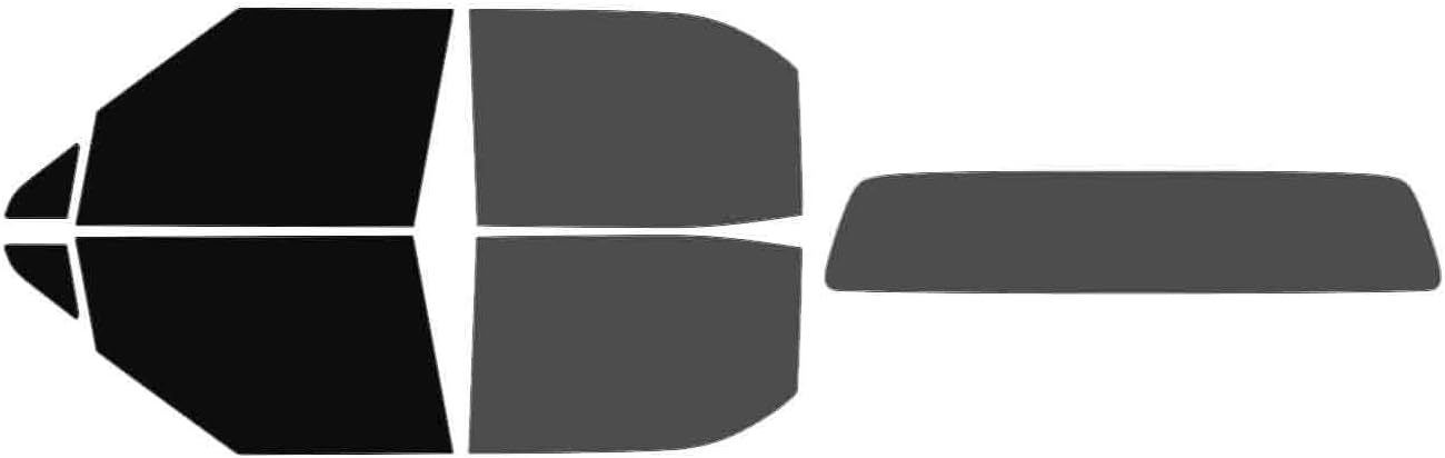 The Tint Effect Precut Window Tint Kit Compatible with Rivian R1T Truck (2022-2026) (Full Truck Includes: 5% Front Doors / 30% Rear Doors Solid Rear) Automotive Film