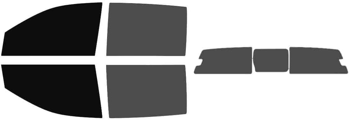 The Tint Effect Precut Window Tint Kit Compatible with Ford Ranger (2024-2026) Crew Cab Truck (5% Front / 30% Rear / 3 Piece Power Slider) Automotive Film
