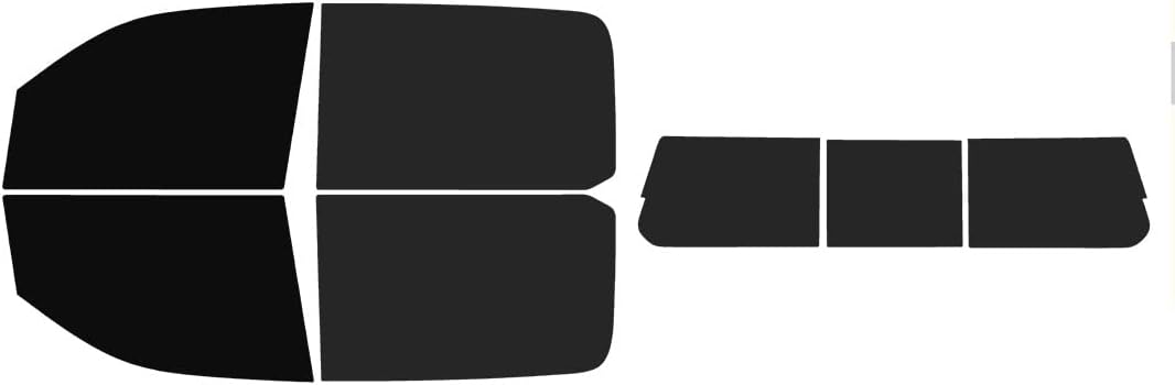 The Tint Effect Precut Window Tint Kit Compatible with Ram 1500 Crew Cab Truck (2019-2026) 5th Generation (5% Front / 15% Rear / 3 piece Rear Windshield) Automotive Film