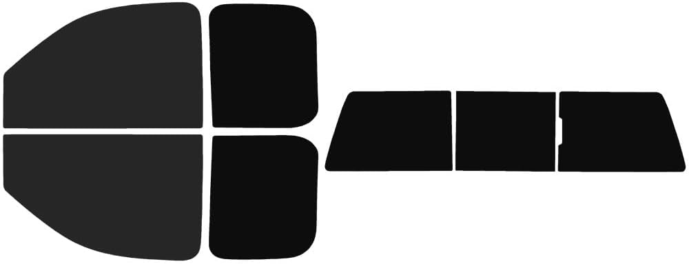 The Tint Effect Precut Window Tint Kit Compatible with GMC Sierra 1500 Double Cab Truck (2007-2013)(Full Truck Includes: 15% Front / 5% Rear and 3 piece Slider) Automotive Film