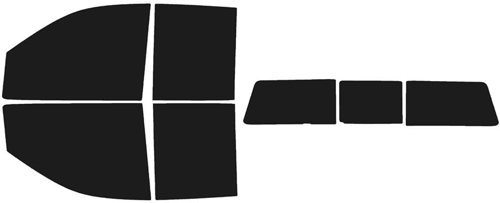 The Tint Effect Precut Window Tint Kit Compatible with GMC Sierra 2500 & 3500 HD Double Cab (2020-2026)(with 3 piece Slider Rear: 5%) Automotive Film