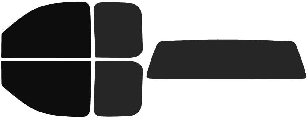 The Tint Effect Precut Window Tint Kit Compatible with GMC Sierra 1500 Double Cab Truck (2007-2013)(Full Truck Includes: 5% Front / 15% Rear and Solid Rear) Automotive Film