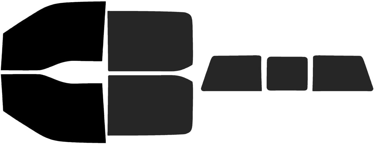 The Tint Effect Precut Window Tint Kit Compatible with Ford F-250 F-350 Super Duty Crew Cab (2017-2026)(Full Truck Includes: 5% Front / 15% Rear / 3 piece Slider Rear) Automotive Film