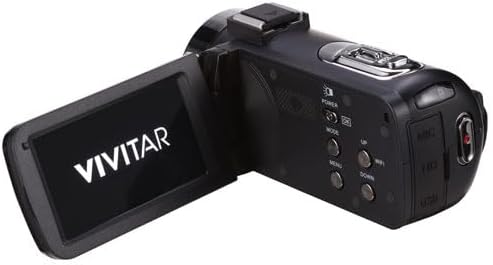 Vivitar 4K & 8K Video Camera Camcorder – Ultra HD with Flip Screen, Microphone, Remote, Zoom, for YouTube, Vlogging, Content Creation & Filmmaking (Black) (8K Black)