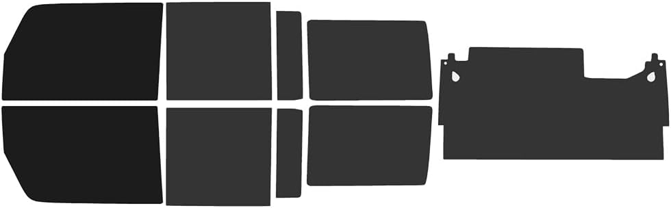 The Tint Effect Precut Window Tint Kit Compatible with Jeep Wrangler JK 4-Door Unlimited Hardtop (2007-2010) (Full Includes: 5% Front Doors / 15% Rear Doors and Rear Windshield) Automotive Film