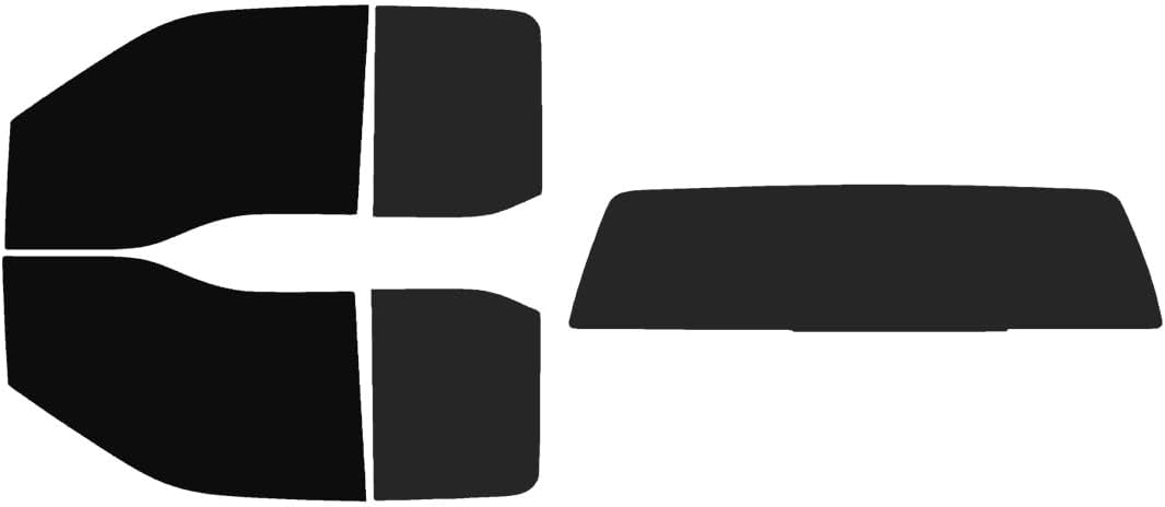 The Tint Effect Precut Window Tint Kit Compatible with Ford F-250 F-350 Super Duty SuperCab Extended Cab Truck (2017-2026)(Full Truck: 5% Front / 15% Rear/Solid Rear Windshield) Automotive Film