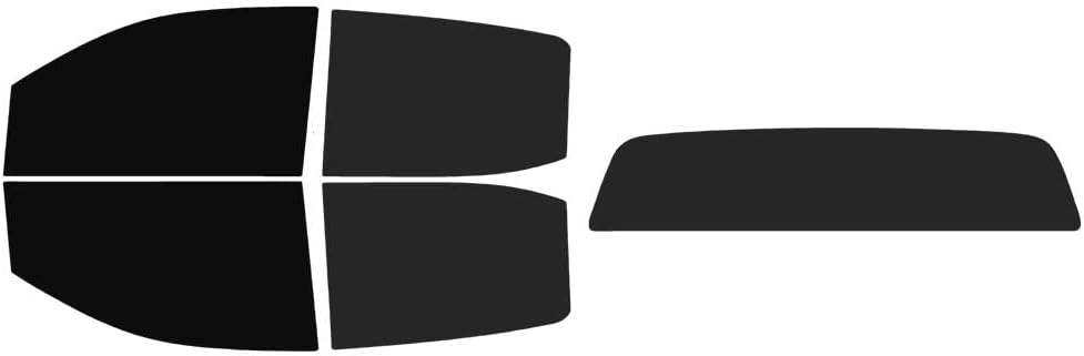 The Tint Effect Precut Window Tint Kit Compatible with Chevrolet Colorado Crew Cab 2015-2022 (Full Truck Includes: 5% Front Doors / 15% Rear Doors and Solid Rear Windshield) Automotive Film
