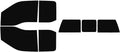 The Tint Effect Precut Window Tint Kit Compatible with Ford F-250 F-350 Super Duty SuperCab Extended Cab Truck (2017-2026)(Full Truck with 3 piece Slider Rear: 5%) Automotive Film
