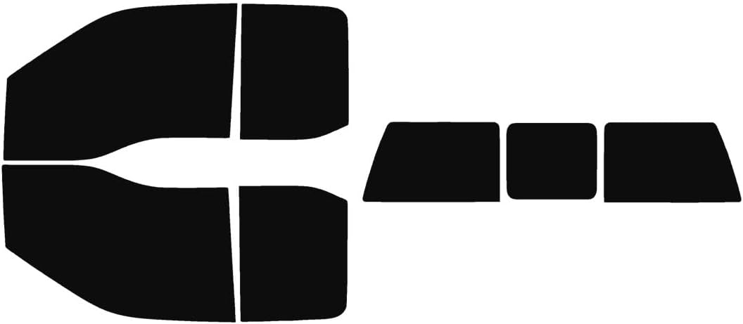 The Tint Effect Precut Window Tint Kit Compatible with Ford F-250 F-350 Super Duty SuperCab Extended Cab Truck (2017-2026)(Full Truck with 3 piece Slider Rear: 5%) Automotive Film