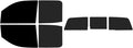 The Tint Effect Precut Window Tint Kit Compatible with Chevrolet Silverado 2500 3500 HD Double Cab (2015-2019) (Full Truck 5% Front / 15% Rear and 3 piece Slider) Automotive Film