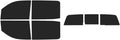 The Tint Effect Precut Window Tint Kit Compatible with Chevrolet Silverado 2500 3500 HD Crew Cab (2015-2019) (Full Truck with 3 piece Slider Rear: 15%) Automotive Film