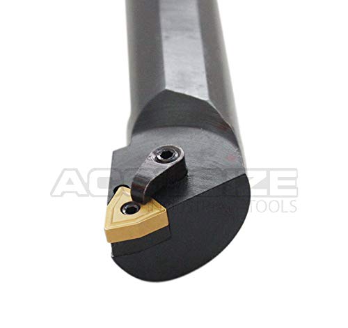 Accusize 1-1/4' x 14' OAL LH S-MWLN Heavy-Duty Boring Bar, 0028-1974 | Left Hand, 1-1/4' Shank, 14' OAL, 1-1/2' Min Bore, WNMG43 Carbide Insert, Oxide Body