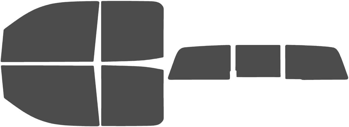 The Tint Effect Precut Window Tint Kit Compatible with Chevrolet Silverado 2500 3500 HD Double Cab (2015-2019) (Full Truck with 3 piece Slider Rear: 30%) Automotive Film