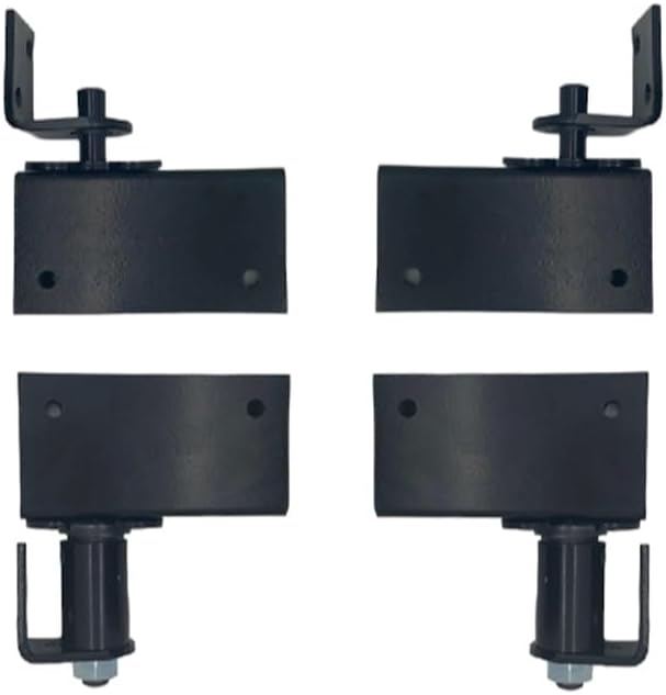 Swinging Cafe Doors Commercial Grade Gravity Double Action Pivot Hinge with Box Clamps- Door Hinge for Saloon, Swinging & Cafe Doors - Heavy Duty Hinges with Hold Open Feature (Black, 1 Pack)