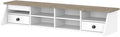 Bush Furniture Mayfield Desktop Organizer in Pure White and Shiplap Gray | Storage for Home Office Workspace