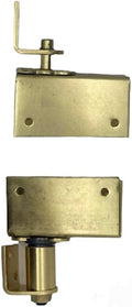 Swinging Cafe Doors Commercial Grade Gravity Double Action Pivot Hinge with Box Clamps- Door Hinge for Saloon, Swinging & Cafe Doors - Heavy Duty Hinges with Hold Open Feature (Brass, 1 Pack)