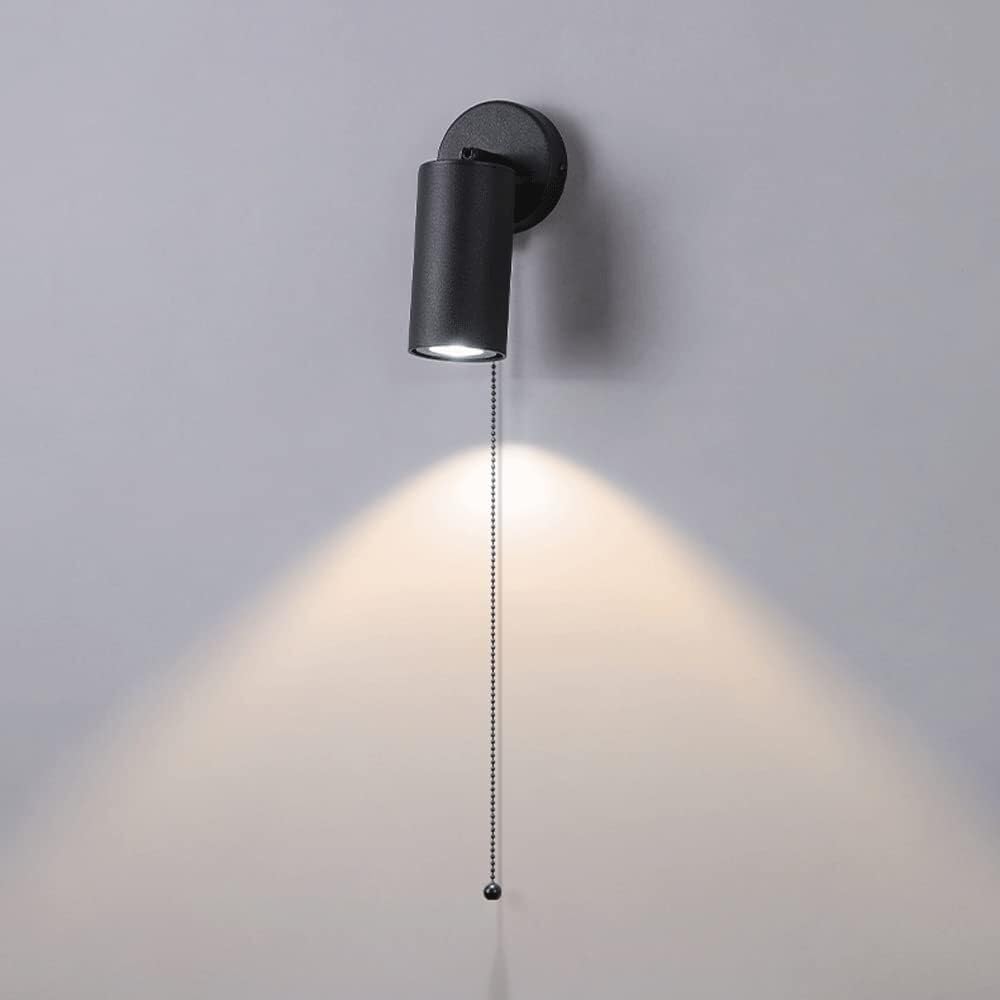 Adjustable Indoor Spotlight Wall Light - Multi-Purpose GU10 Downlight for Bedside, Headboard, Picture Lighting, Hotel, Corridor, Aisle