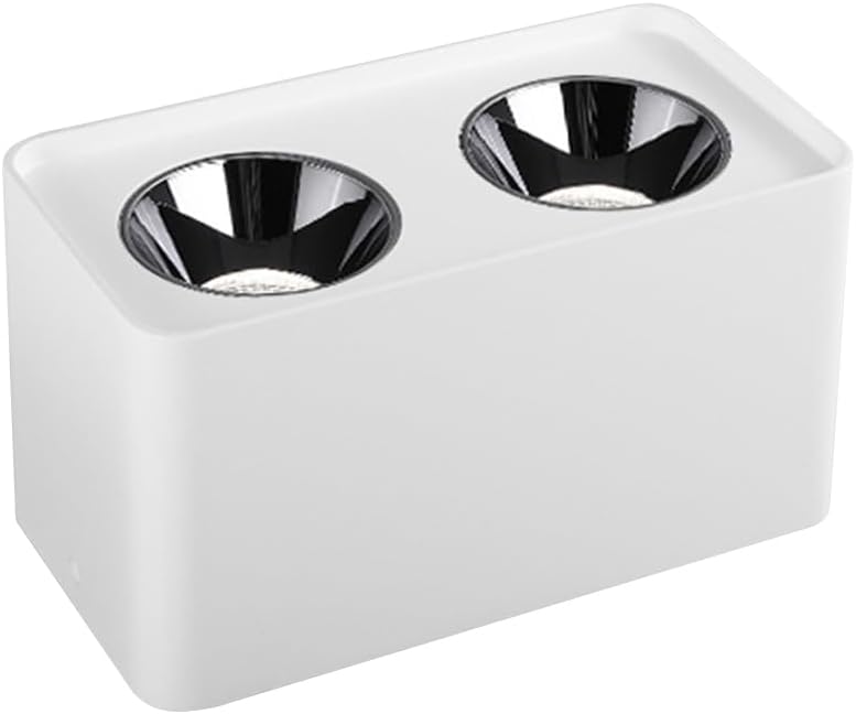 Spotlight 2-Way Square Flush Mount Lamp White Directio l Downlight Accent Spotlights Indoor for Kitchen Bedroom Living Room Hallway
