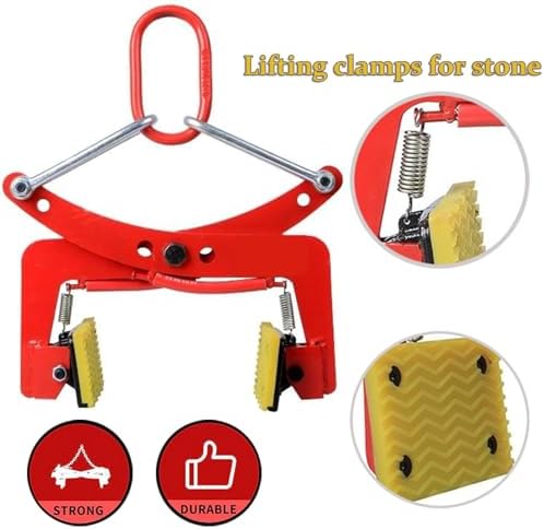 Vertical Plate Clamp, Heavy Duty Steel Lifting Tool for Stone and Marble Handling, Ensures Secure and Efficient Material Transport,6in