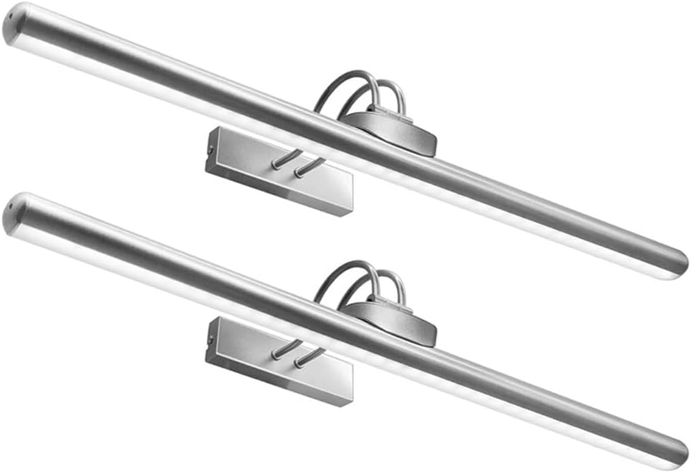 26' Wireless Picture Lights, 8000 mAh Rechargeable Battery Art Display Light with Remote Control, Dimmable/Timer Off Dartboard Light, 3 Lighting Modes Full Metal Painting Lights (Nickel-2 Pack)