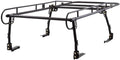 Rockland Universal Full-Size Steel Over-Cab Truck Rack, 800 LBS Capacity, 136.5' x 55' x 34.25', 49'-64' Adjustable Truck Bed Width, Extendable Truck Ladder Rack with None Drilling C-Clamps
