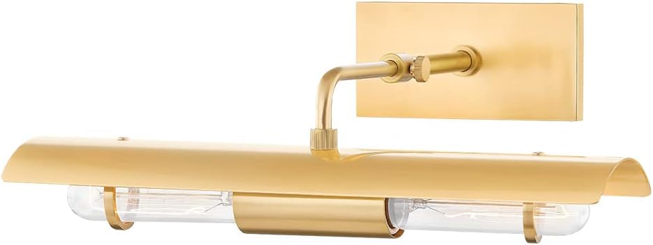 Mitzi H741102A-AGB Raelynn - 2 Light Picture Light 5.25 inches Tall and 14.5 inches Wide - Aged Brass