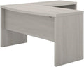 Bush Business Furniture Echo L Shaped Bow Front Office Desk in Gray Sand, Modern Computer Table for Home or Professional Workspace