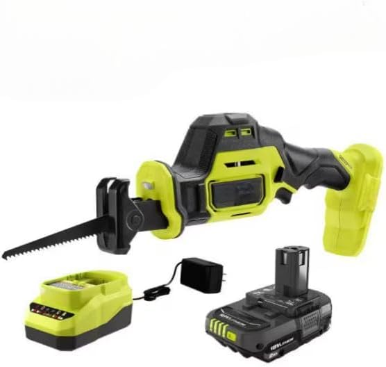 PSBRS02K1 Fits for Ryobi 18V Brushless Cordless Compact One-Handed Reciprocating Saw Kit with 2.0 Ah Battery and Charger