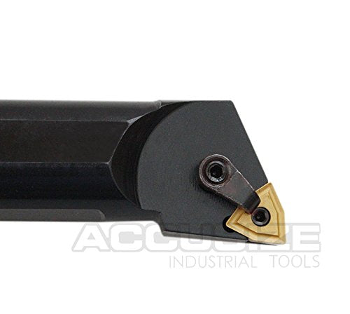 Accusize 1-1/4' x 14' OAL LH S-MWLN Heavy-Duty Boring Bar, 0028-1974 | Left Hand, 1-1/4' Shank, 14' OAL, 1-1/2' Min Bore, WNMG43 Carbide Insert, Oxide Body