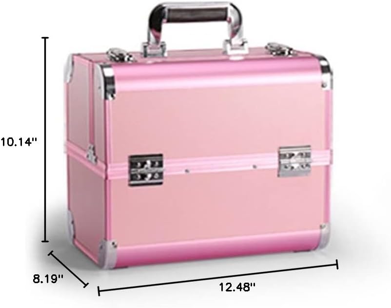 Ladies Cosmetic Case Travel Tote Bag Beauty Nail Suitcase Storage Box Large Capacity Embroidery Tool