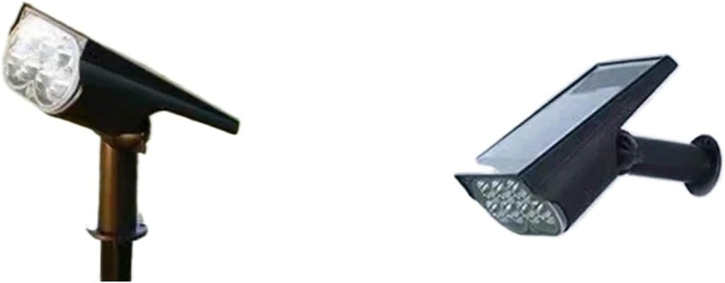 1Pcs Solar Powered 7LED Lamp Adjustable Solar Spotlight In-Ground IP65 Waterproof Landscape Wall Light Outdoor Lighting(White-1)