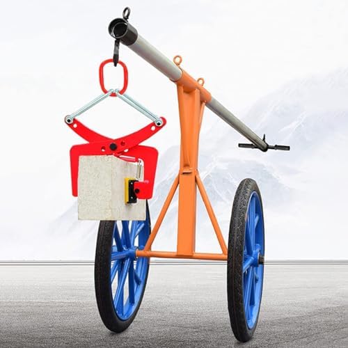 Vertical Plate Clamp, Heavy Duty Steel Lifting Tool for Stone and Marble Handling, Ensures Secure and Efficient Material Transport,8in