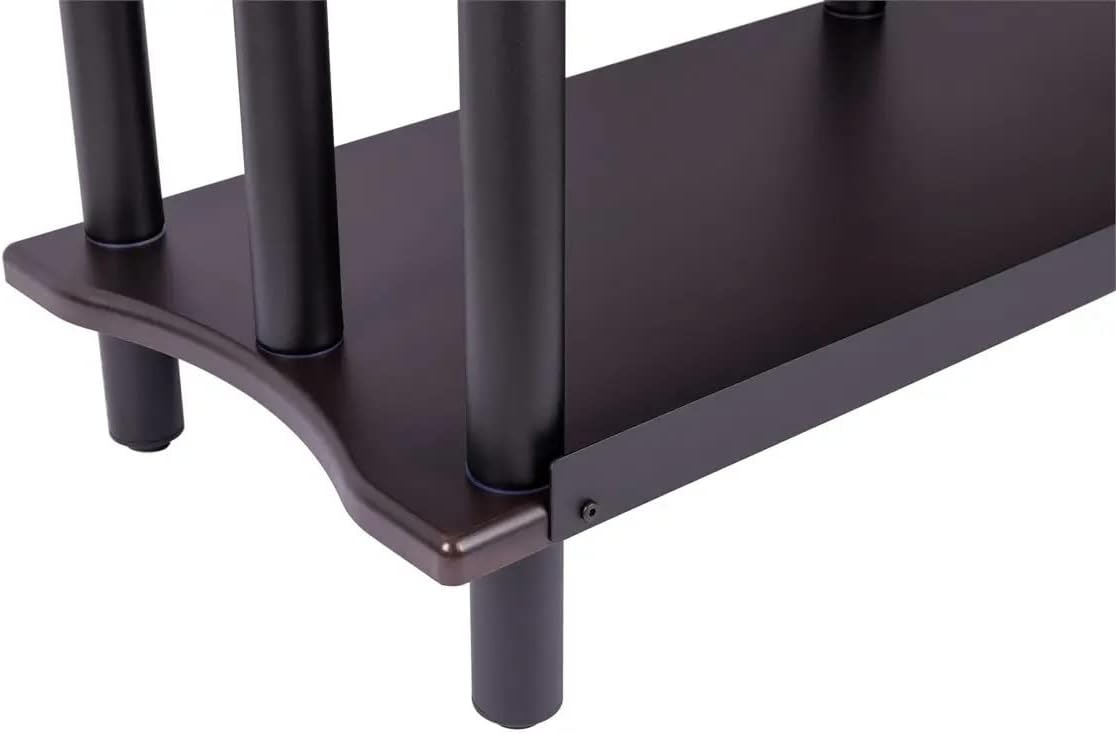 Monolith by Monoprice Heavy Duty Double-Wide 3-Tier AV Stand 47.2 inch Wide Espresso