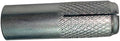 (100) 1/4' Knurled Drop-in Anchors 304 Stainless Steel with Internal Plug.