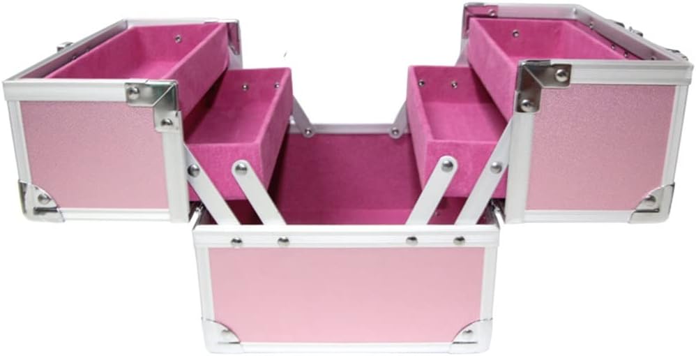 Large Capacity Suitcase Ladies Travel Cosmetic Bag Nail Beauty Box Makeup Tool Storage