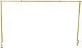 Over The Table Rod Stand 3.94-6.56ft Adjustable Wedding Arch Bracket Metal Stand for Birthday Parties,Christmas Decorations(Gold)