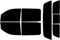 Rvinyl Avery Dennison NR Nano Ceramic IR Window Tint Kit Compatible with Chevrolet Silverado 2014-2018 (4 Door) - Complete Precut Kit - 5%