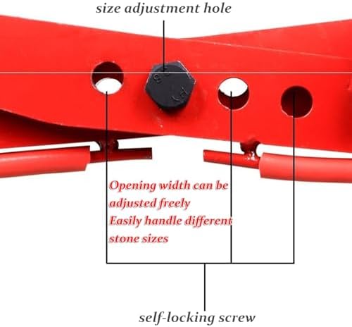 Vertical Plate Clamp, Heavy Duty Steel Lifting Tool for Stone and Marble Handling, Ensures Secure and Efficient Material Transport,6in