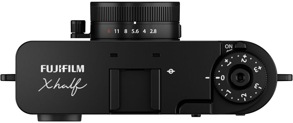 Fujifilm X Half Digital Camera (Black) Bundle with Extra Battery + Peak Design Strap + Camera Pouch + More Advanced Accessories