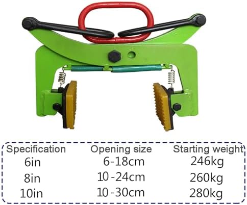 Adjustable 6-Inch Heavy-Duty Steel Lifting Clamp - Versatile Beam Jaw for Stone Lifting, Perfect for Construction & Roadside Curb Applications