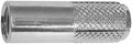 (1000) 3/8 Knurled Drop-in Anchors Zinc Plated Bulk Box with Internal Plug.