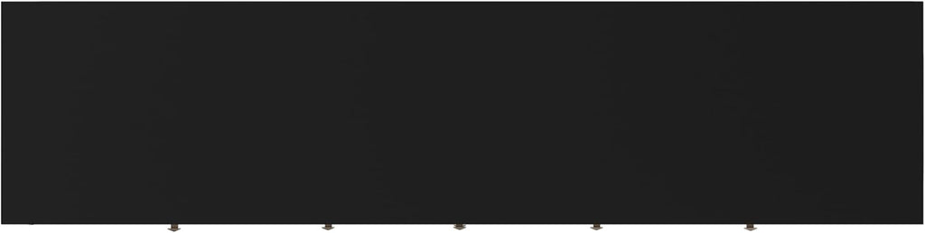 SIMPLIHOME Cosmopolitan TV Stand - 72 inch Wide Solid Wood Media Console in Black, Contemporary Entertainment Center for Living Room for TVs up to 80 Inches with Drawers and Cable Management