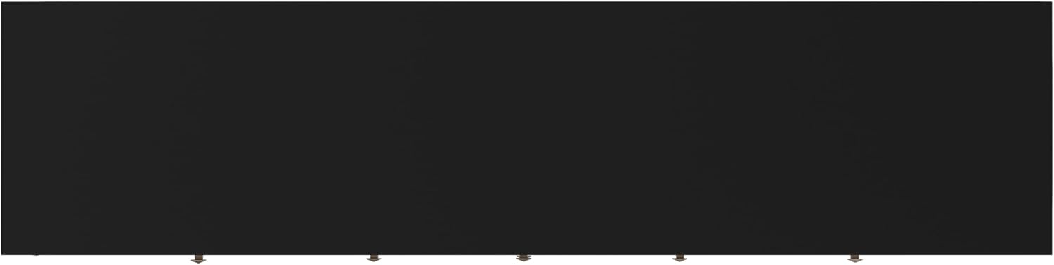 SIMPLIHOME Cosmopolitan TV Stand - 72 inch Wide Solid Wood Media Console in Black, Contemporary Entertainment Center for Living Room for TVs up to 80 Inches with Drawers and Cable Management